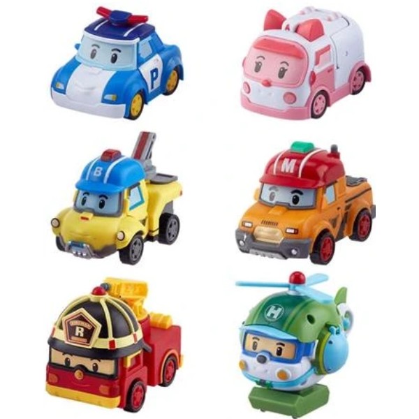 Фото - Машинка-трансформер Robocar Poli GoGo Миниспасители Делюкс 6в1 (ZR-915)